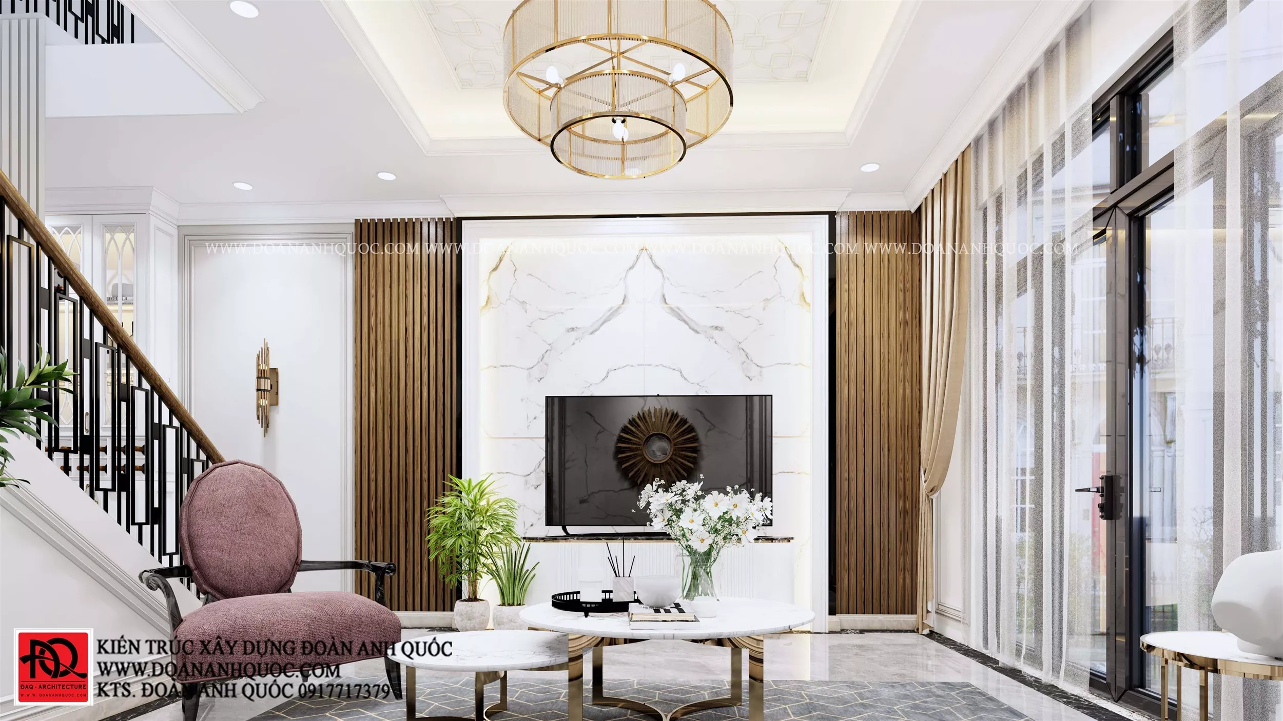 thiết kế nội thất phòng khách